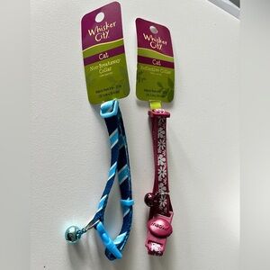 BRAND NEW NEVER USED CAT COLLARS (or small dog)